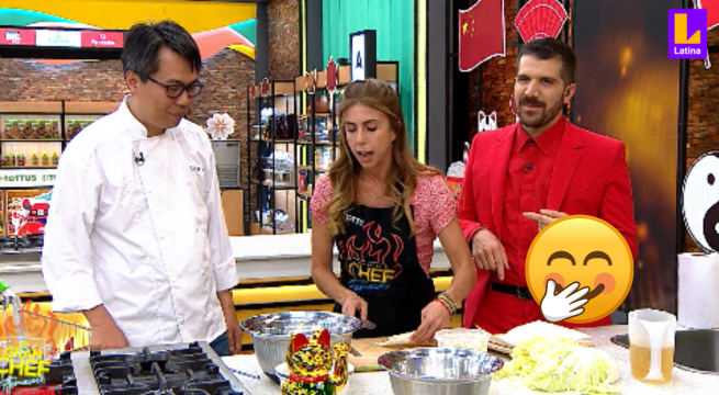 Fiorella pregunta a chef Felix Loo qué hace en su tiempo libre, en lugar de pedir tips para su Chow Mein | El Gran Chef Famosos