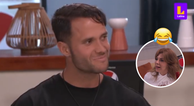 Tierra Brava: Fabio Agostini quiso demostrar buenos modales frente a Maritere Braschi, pero le habló con la boca llena