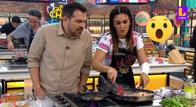 Giacomo y su curioso aliento a Tilsa Lozano en El Gran Chef Famosos: 