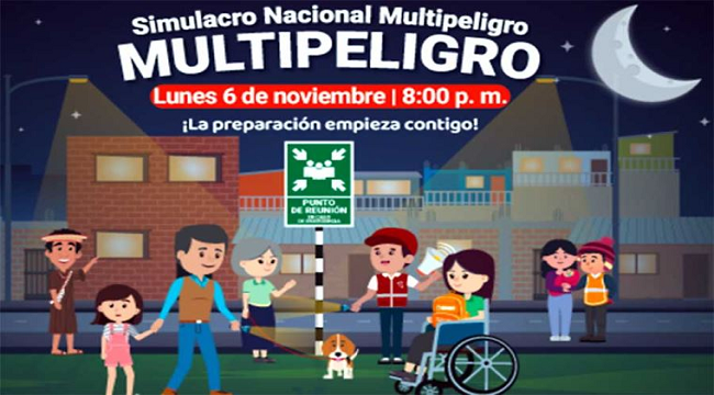 Cómo participar del Simulacro Nacional Multipeligro - Horario para estar preparado