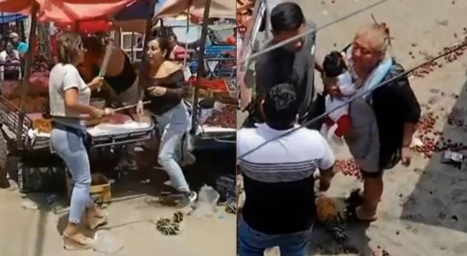 Comerciantes protagonizan fuerte pelea por control de espacios en SJL