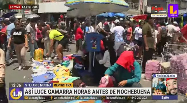 Así luce Gamarra a horas de la Nochebuena: rematan polos desde 5 soles