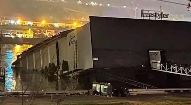 Barco se hunde con 100 personas a bordo en Serbia