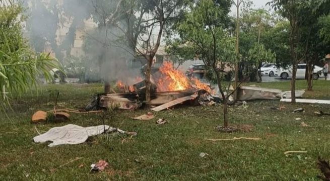 Cinco personas mueren calcinadas tras caída de avioneta