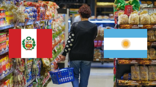 ¿Cuál es la diferencia entre el costo de la canasta básica entre Perú y Argentina?