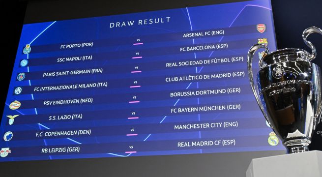 Estos son los cruces para los octavos de final de la Champions League