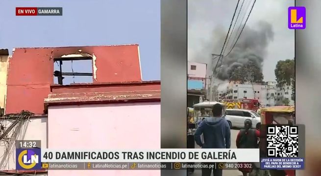 Incendio en Gamarra: terrible siniestro deja 40 damnificados