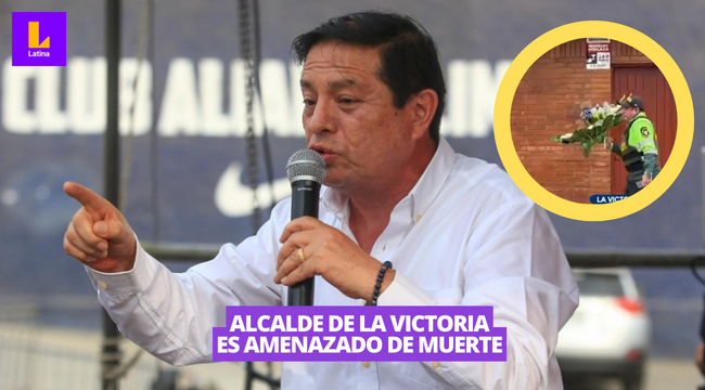 La Victoria: Alcalde recibe corona fúnebre y granada de guerra en casa