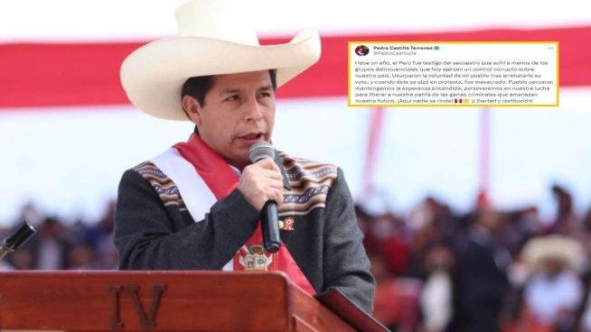 Pedro Castillo se pronuncia: “Hace un año, el Perú fue testigo del secuestro que sufrí” 