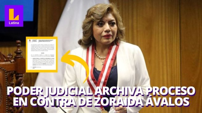 Poder Judicial archiva proceso en contra de Zoraida Ávalos