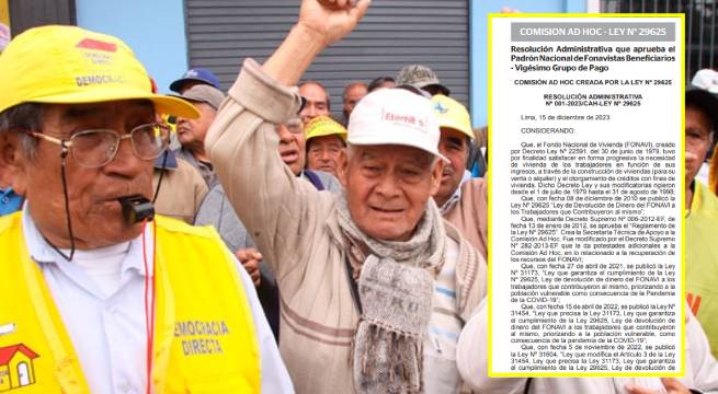 Requisitos para cobrar Fonavi 2023