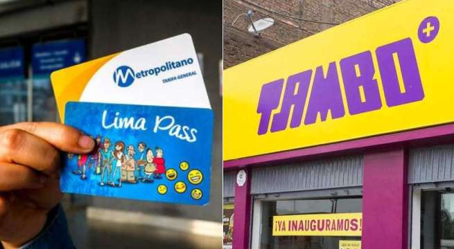 Ahora se podrá recargar Tarjetas Lima Pass y de Metropolitano en Tambo
