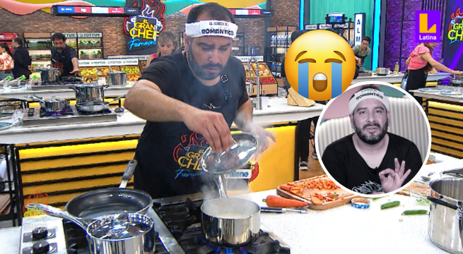 Lo tenía que hacer: Junior Silva es el primer participante de El Gran Chef Famosos: La Revancha en quemar su arroz