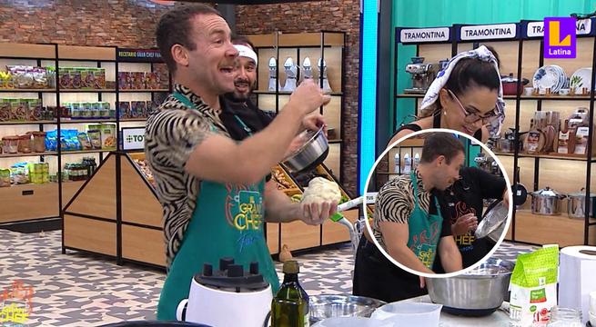 El Gran Chef Famosos: Rodrigo Sánchez se burla de la masa de Junior Silva y la llama “carapulcra”