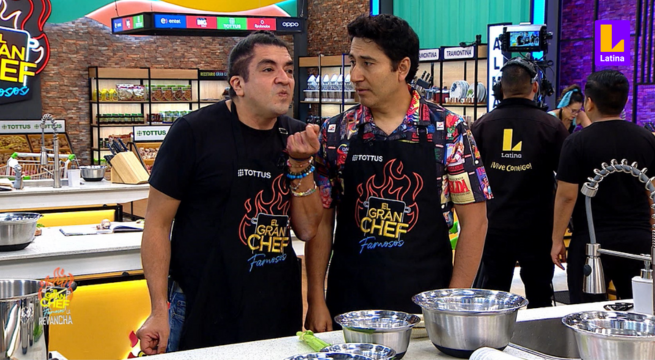 El Gran Chef Famosos: Mauricio Mesones y Armando Machuca tuvieron una profunda conversación, pero en un insólito idioma