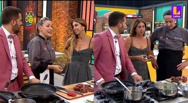 Fiorella Cayo llegó para alentar a los finalistas de El Gran Chef Famosos: 