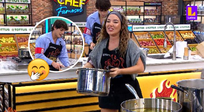 “No me distraigas”: Renato Junior se puso nervioso al ver bailar a Ale Fuller frente a él | El Gran Chef Famosos