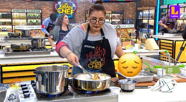 Esta vez no fue la cocina, fueron las papas: Mónica Torres quemó su preparación de la Papatón en El Gran Chef Famosos: La Revancha