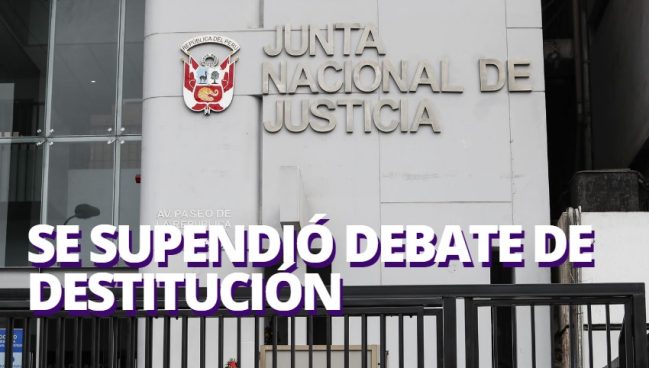 Congreso reprogramó debate de moción sobre destitución a los miembros de la JNJ