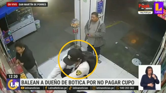 San Martín de Porres: dueño de botica es baleado tras negarse a pagar cupo | VIDEO 