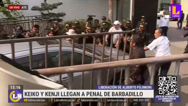 Keiko y Kenji: así fue su caótica llegada al penal de Barbadillo | VIDEO 