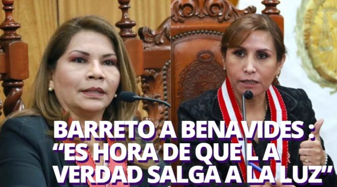Marita Barreto a Patricia Benavides: 