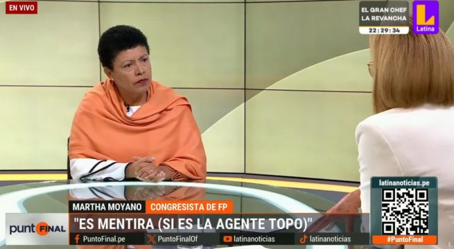 Martha Moyano niega ser 'La Chalaca': congresista asegura no ser la 'topo' en el caso Benavides