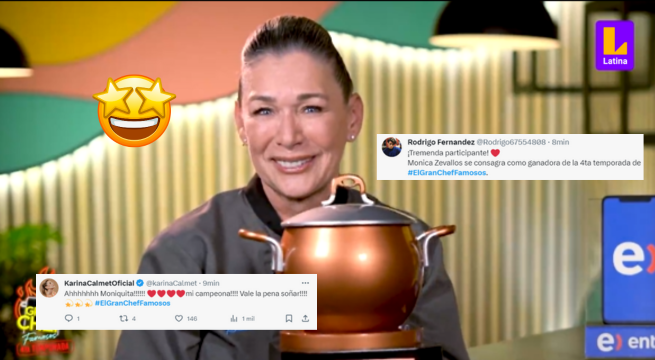 Chefcitos celebran la victoria de Mónica Zevallos en El Gran Chef Famosos: 