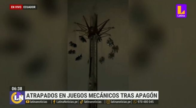 Alrededor de 20 personas quedaron atrapadas en juego mecánico