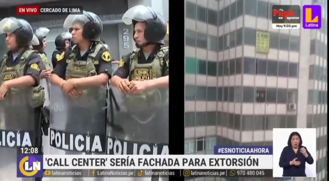Intervienen Call Center donde funcionaría banda de extorsión del 'Gota a Gota'