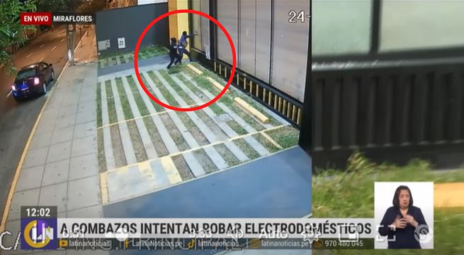 Delincuentes intentaron robar reconocida tienda de electrodomésticos a combazos