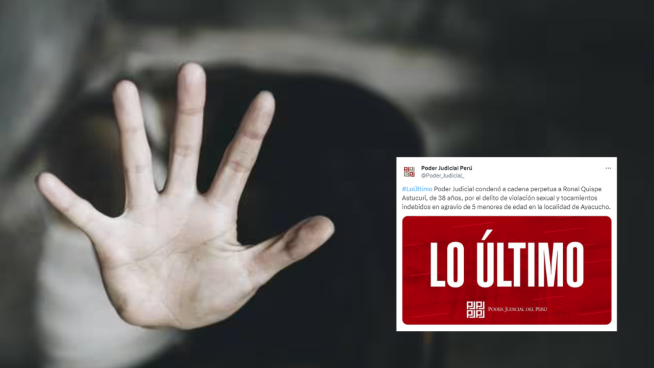 PJ condenó a cadena perpetua a Ronal Quispe por abuso sexual a menor de edad en Ayacucho