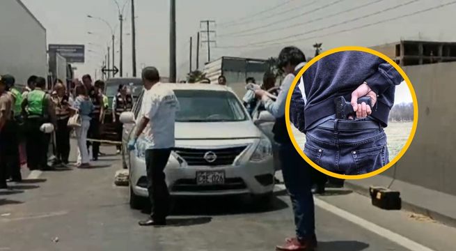 Hombre recibe siete balazos en plena Panamericana Norte