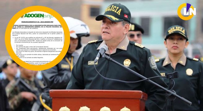 Oficiales Generales en retiro rechaza la salida del general PNP Jorge Angulo