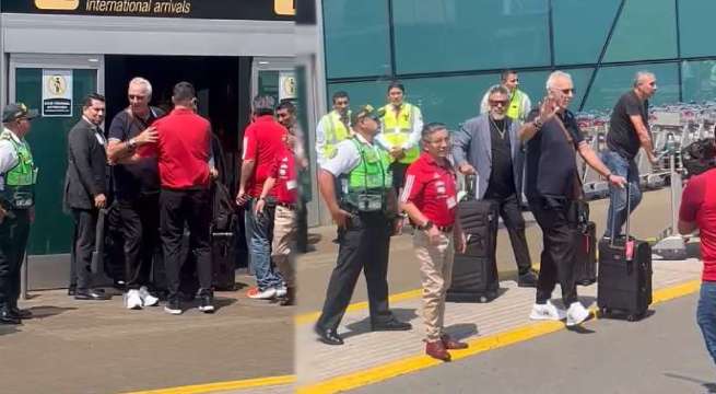 Llegó a suelo peruano: Las primeras imágenes de Jorge Fossati en Lima | VIDEO