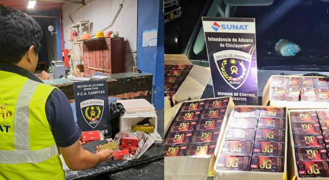 Sunat interviene 2 mil municiones que iban a ser trasladadas a Ecuador