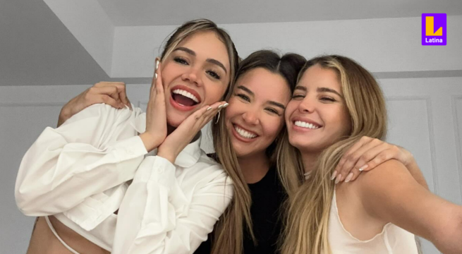 Así fue el emotivo reencuentro entre Ale Fuller, Mayra Goñi y Flavia Laos: 