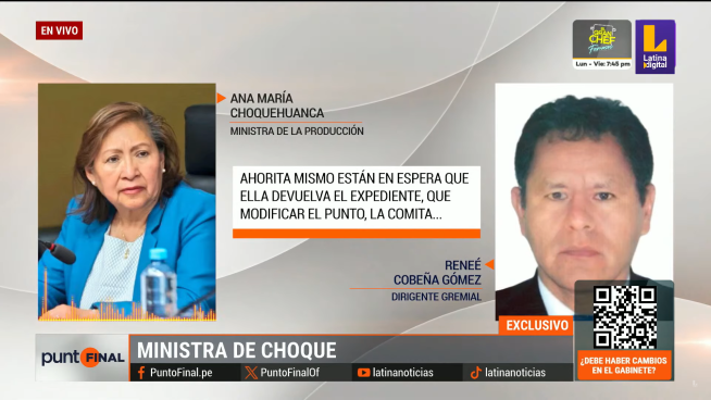 Ministra Choquehuanca descarta 