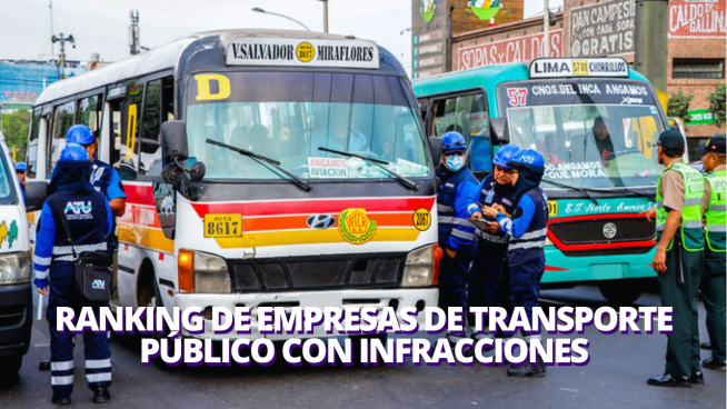 Conoce AQUÍ las líneas de transporte público con más y menos infracciones en el 2023