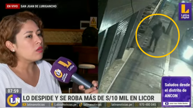 SJL: empleado de restobar roba más de S/30 mil en licor tras ser despedido | VIDEO 