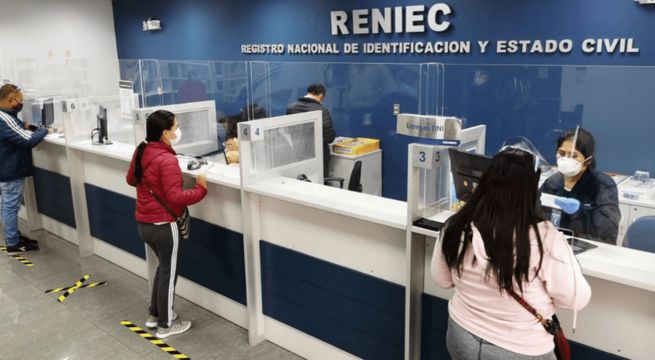 Reniec bloqueó cerca de mil intentos de suplantación de identidad en inscripción de DNI
