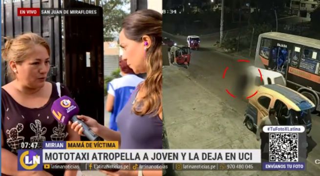 Delincuentes en mototaxi atropellan a joven, huyen y la dejan en UCI [VIDEO]