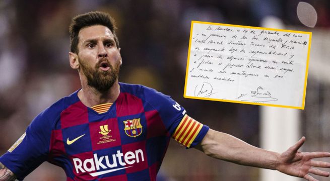 Servilleta donde se firmó el contrato de Messi al Barcelona será subastada por miles de dólares