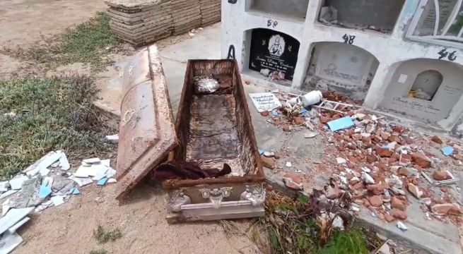 Chiclayo: profanan tumba y se roban el cadáver de una mujer