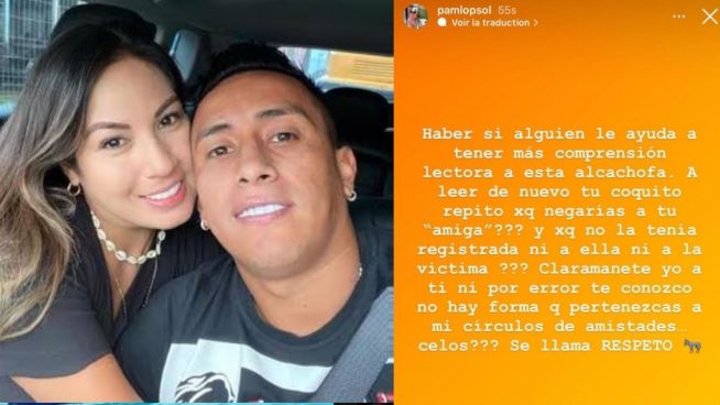 Esposa de Cueva a supuesta amiga del futbolista: 