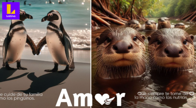 Animales también festejaron San Valentín con mensajes de amor