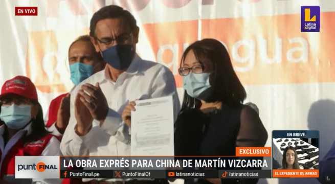 Martín Vizcarra y la obra exprés que dio a una empresa china en Moquegua
