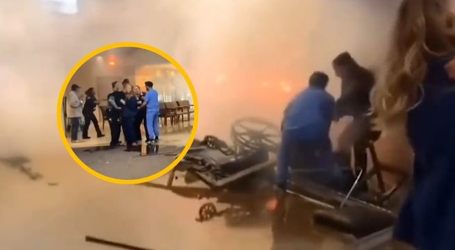 Hombre muere tras chocar su auto contra la puerta de un hospital