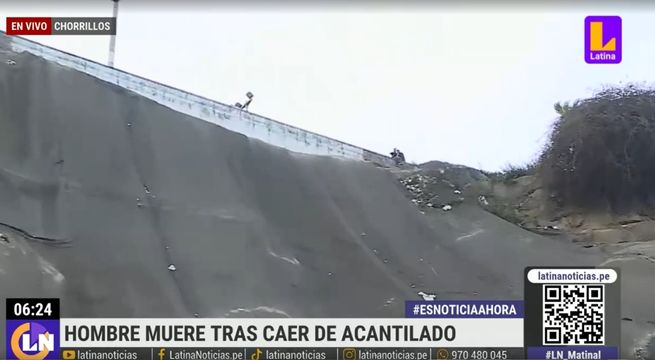 Sujeto cae en acantilado en Chorrillos mientras orinaba y muere | VIDEO