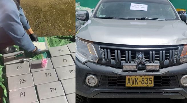 Camioneta abandonada es encontrada con 225 kilos de droga